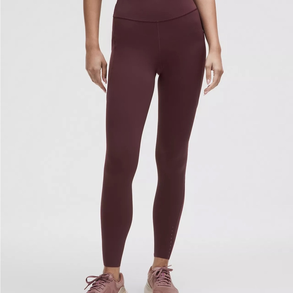Lululemon Athletica Deep Maroon Leggings